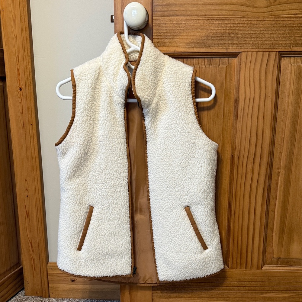 Old Navy Cream and Tan Vest
